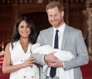 Duchess and Duke of Sussex with Royal baby Archie