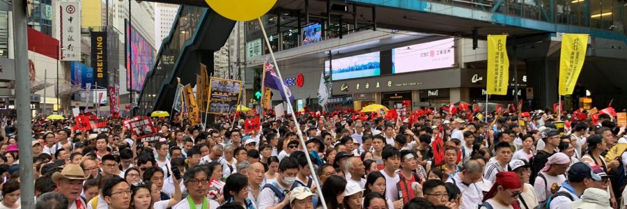 Hong Kong Protest against  new extradition bill. Pic Laurence Price