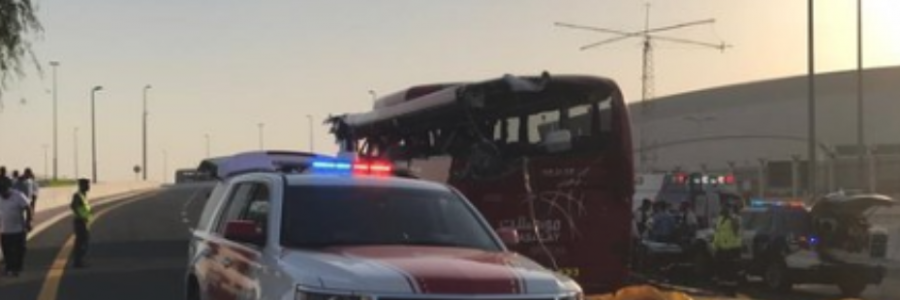 Dubai bus crash kill 17