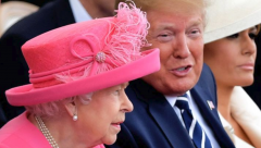 Queen with Trump