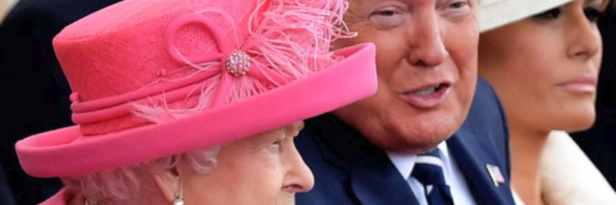 Queen with Trump