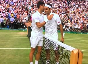 Djokovic consoles Federer