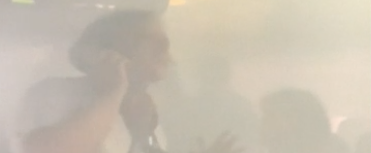 Smoke filled cabin inside British Airways while landing at Valencia