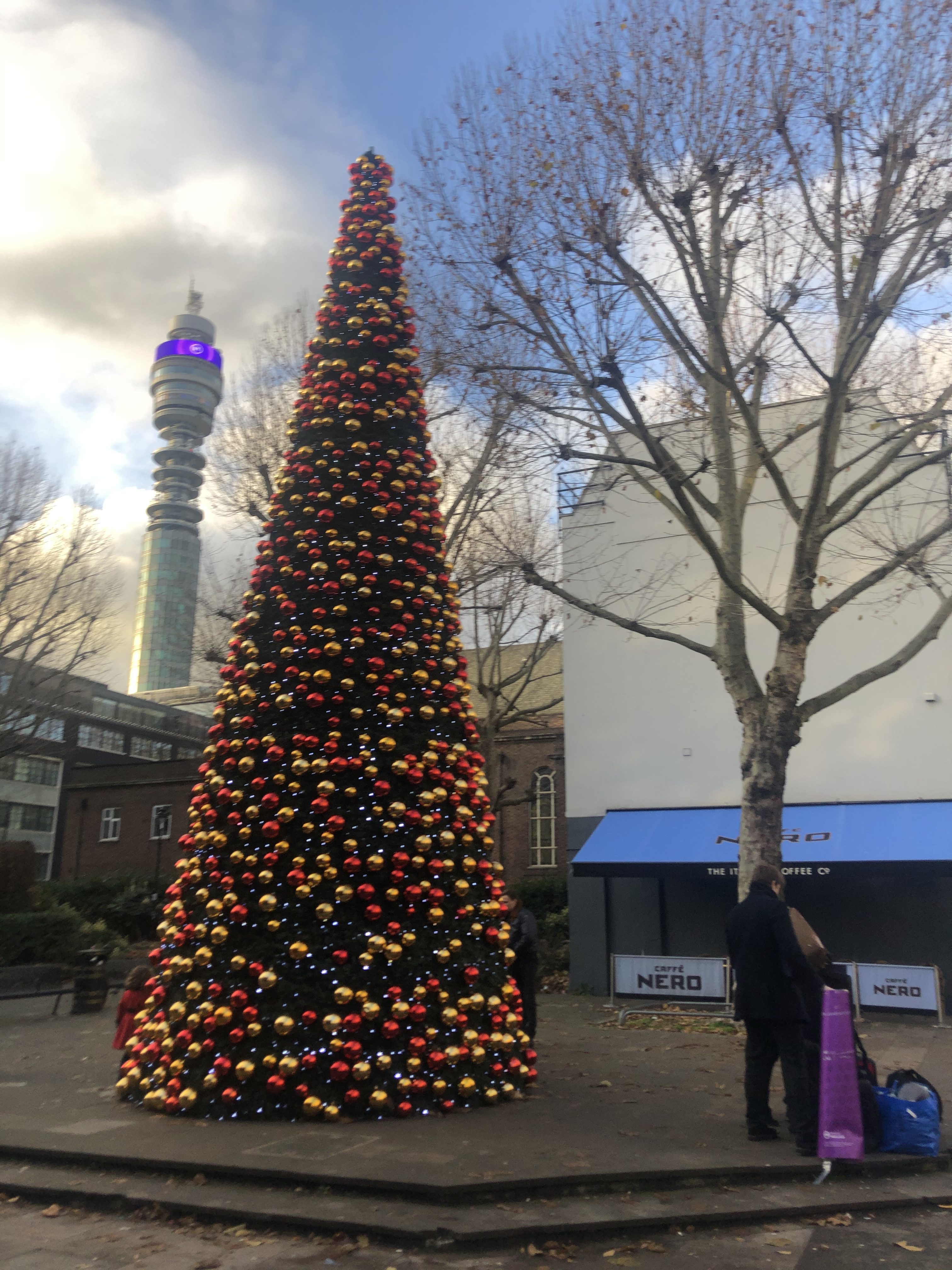 Christmas Tree at Gooch Street, London