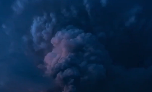 Volcanic storm in Philippines