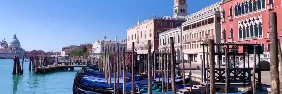Deserted Venice affected by Covid-19 pandemic outbreak