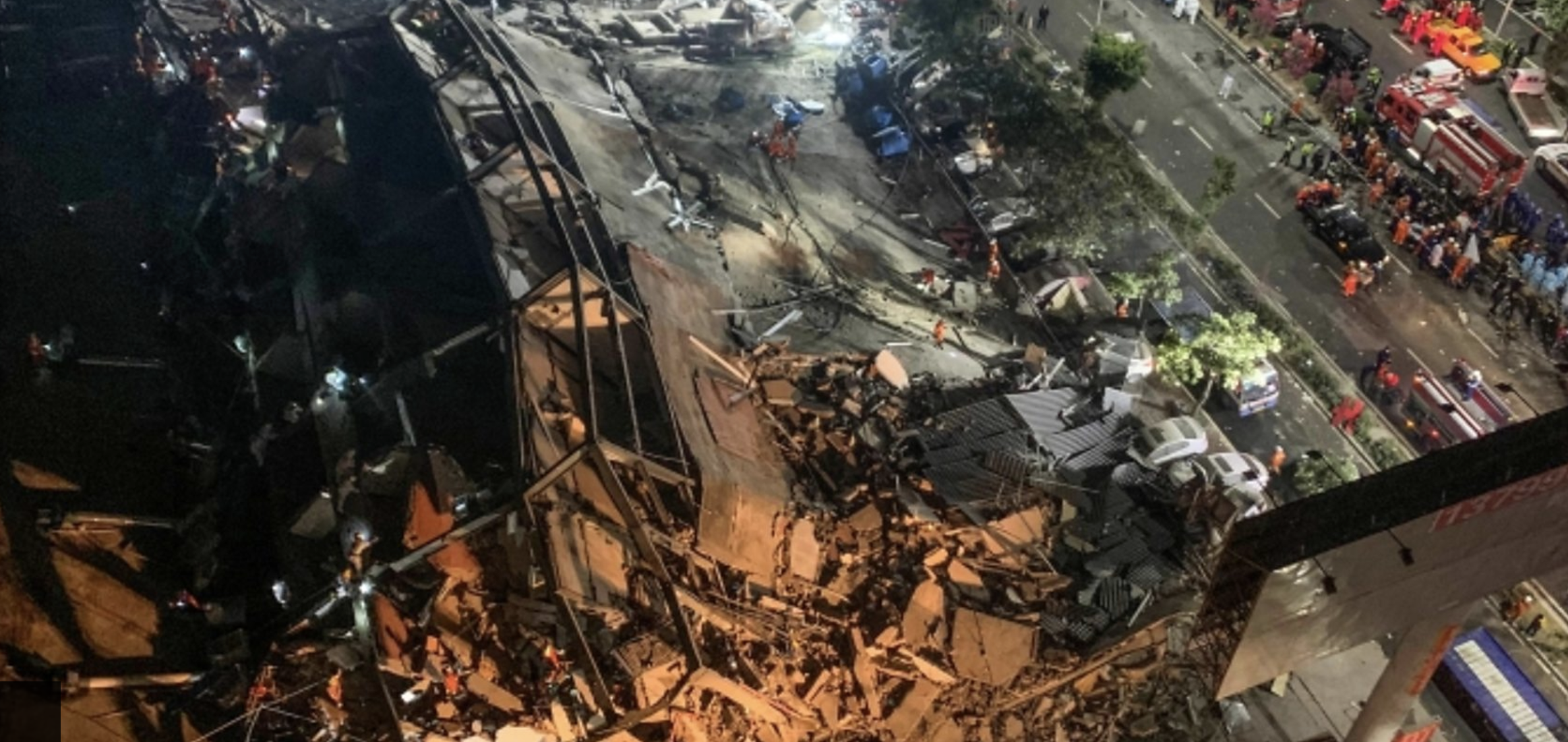 China’s  four-storey Xinjia Quarantine hotel collapse