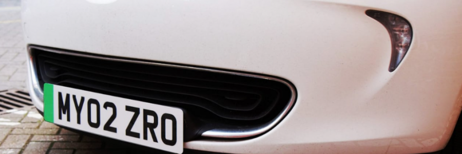 Green number plates for electric cars