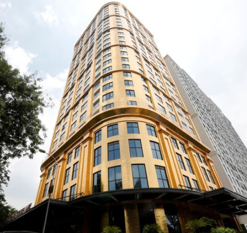 Luxury hotel cladded in 24-karat gold