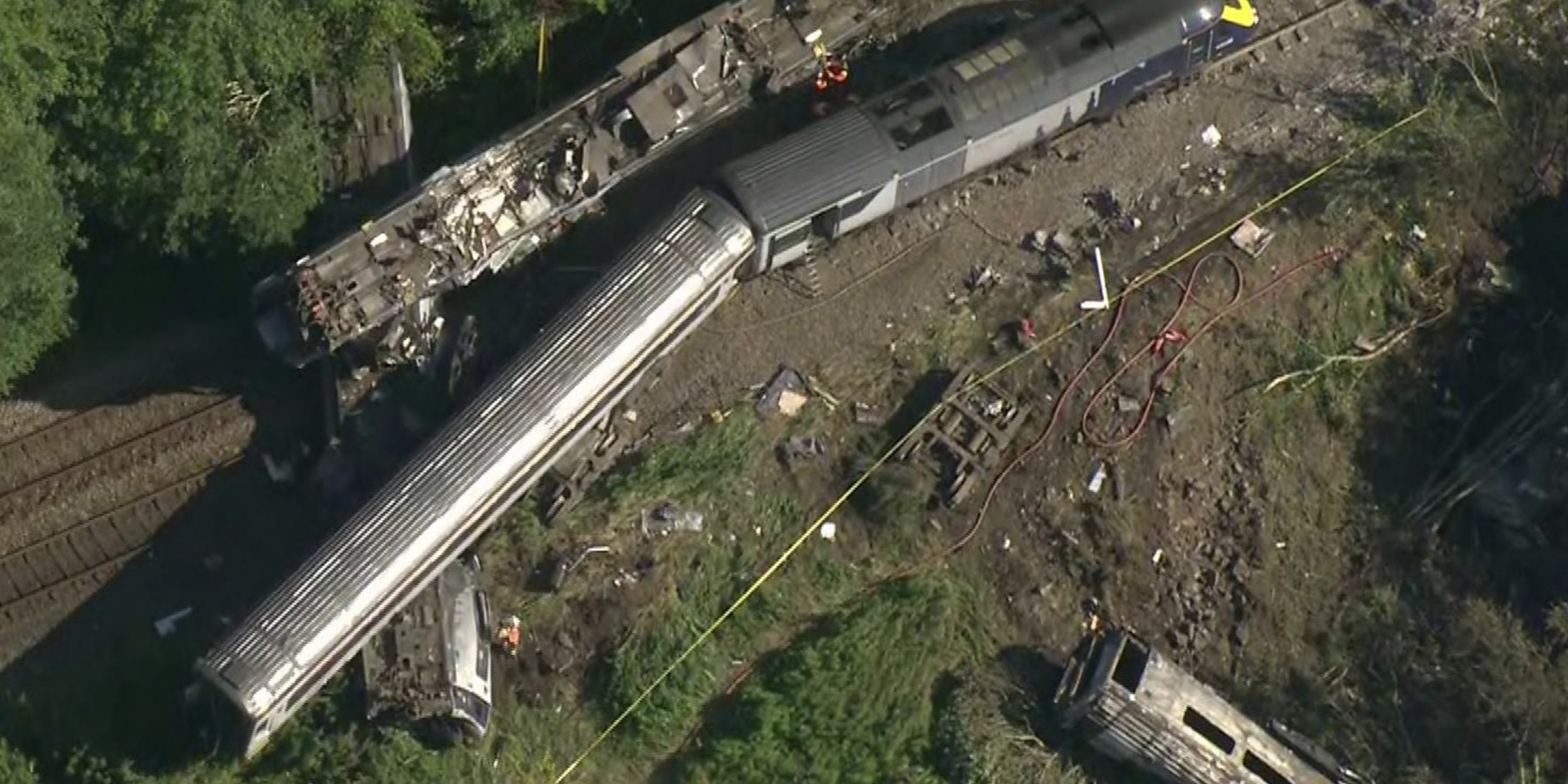 Three dead after train hit landslide and derails 