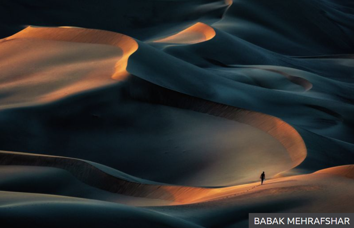 Nature winner non=professional Babak Mehrafshar's Magnificence of Desert - Iran