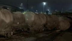 Goods train derailed