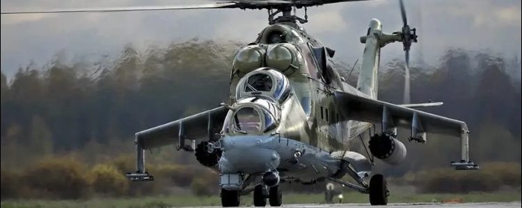 Russian MI-24 shot down