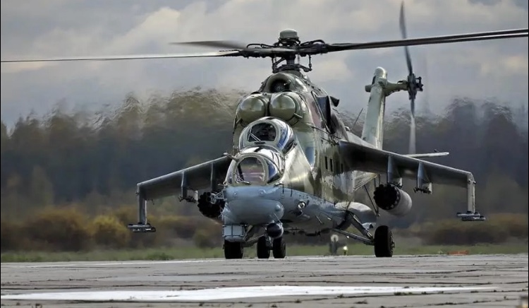 Russian MI-24 shot down