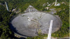 Arecibo Observatory's telescope collapsed