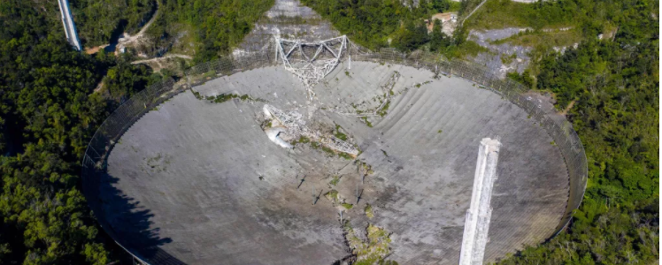 Arecibo Observatory's telescope collapsed