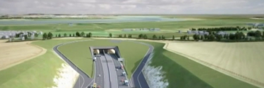 Propose virtual flyover of new Thames Lower crossing.