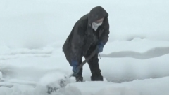 Snowstorm in Japan