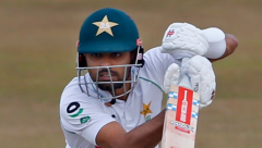 Pakistan captain Babar's  77 to the rescue