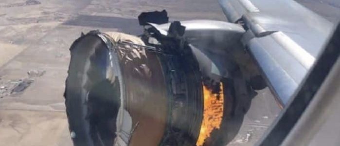 Exploded Boeing 777-200 engine