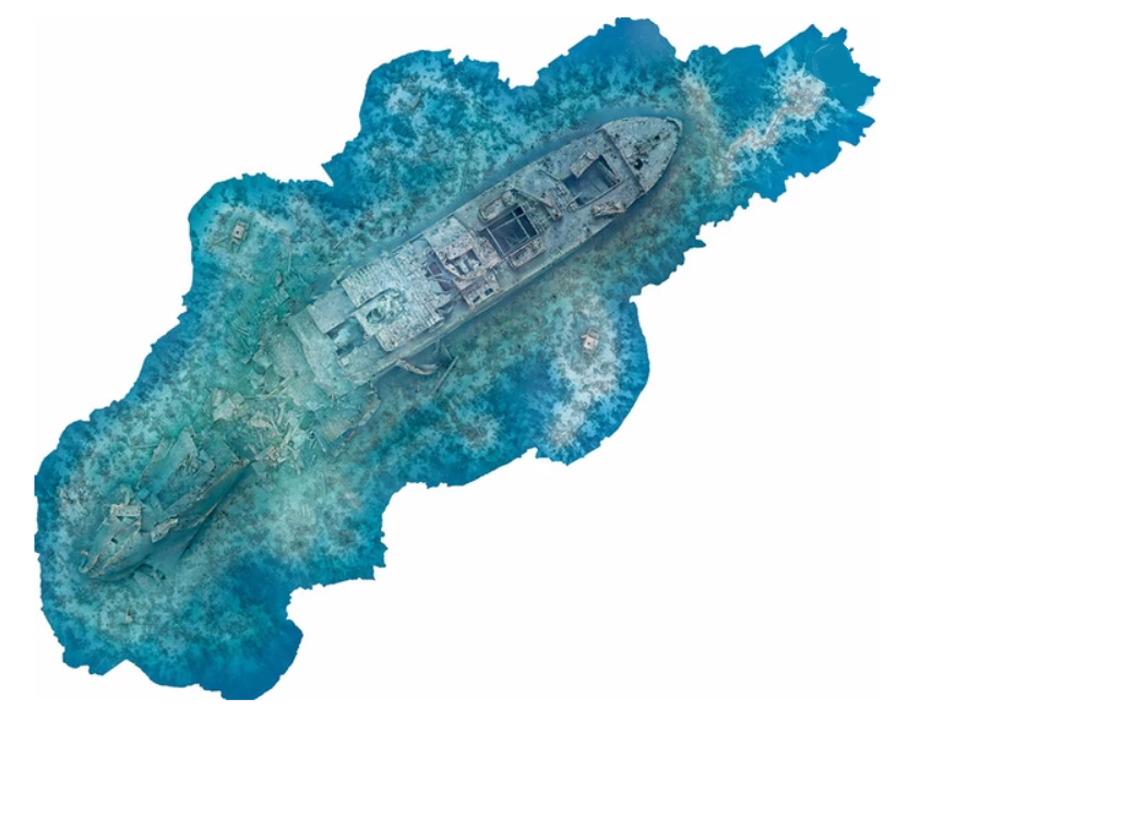Simon Brown won the General Science category orthophoto of the wreck of SS Thistlegorm