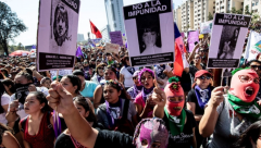 350, 000 women march for International Womens Day in Santiago Chile1