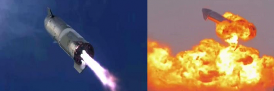 Space X's Starship vehicle blew up