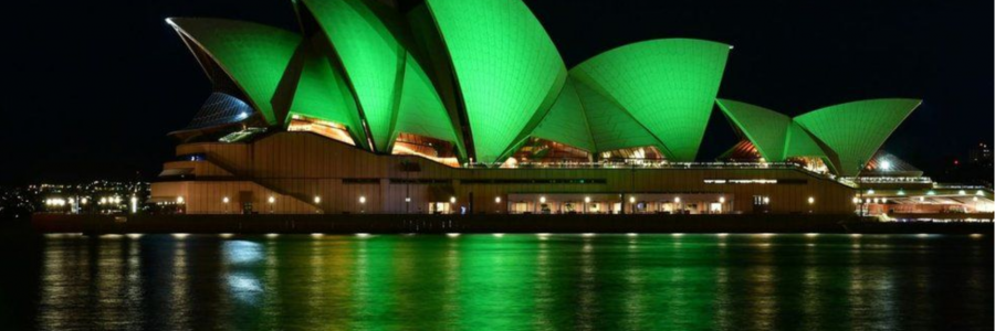 Sydney Opera House was one of the first landmarks to take part in the Global Greetings initiative.