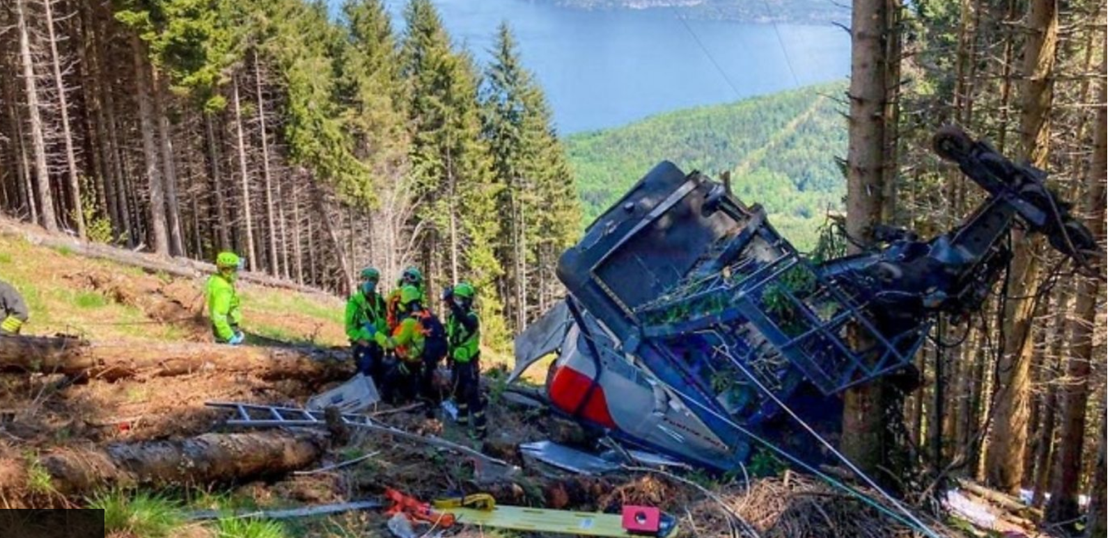 Cable car accident in Northern Italy