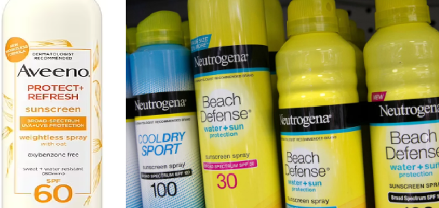 Aveeno and Neutrogena sunscreens recalled