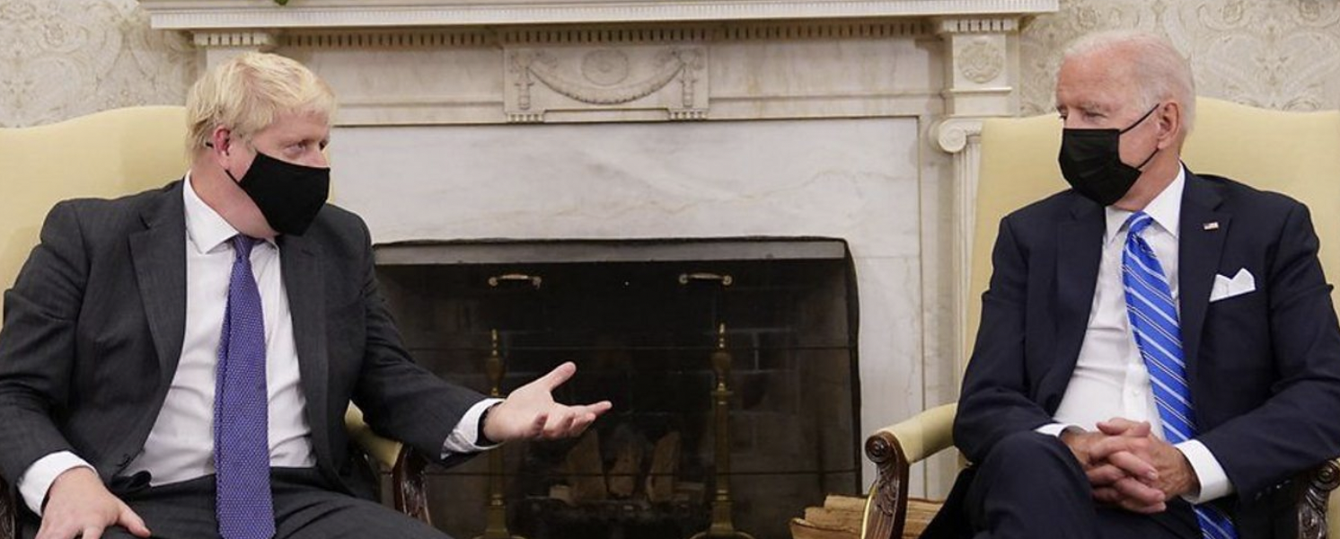 Boris Johnson and Joe Biden hold face-to-face talks.