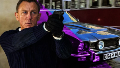 Daniel Craig with Black Aston Martin V8