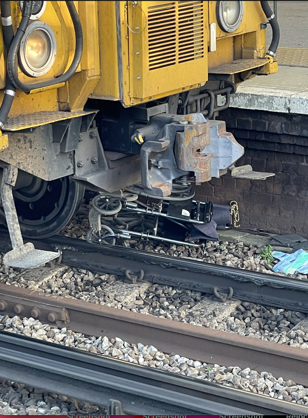 Wheelchair trapped under the South west train at Battersea Park station