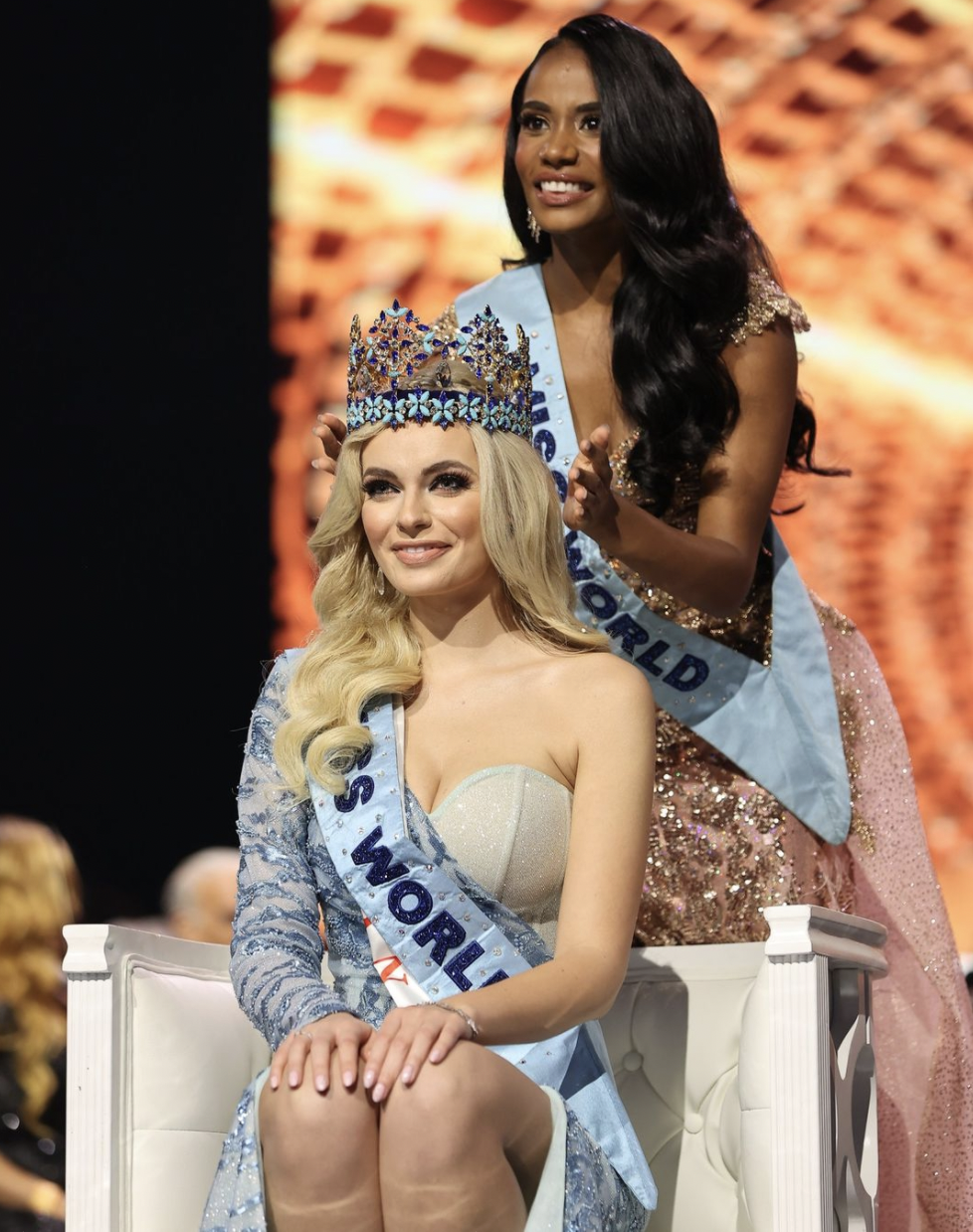 Karolina Biewleska from Poland is the 70th Miss World 2022 crowned by 69th Miss World Tony-Ann Singh
