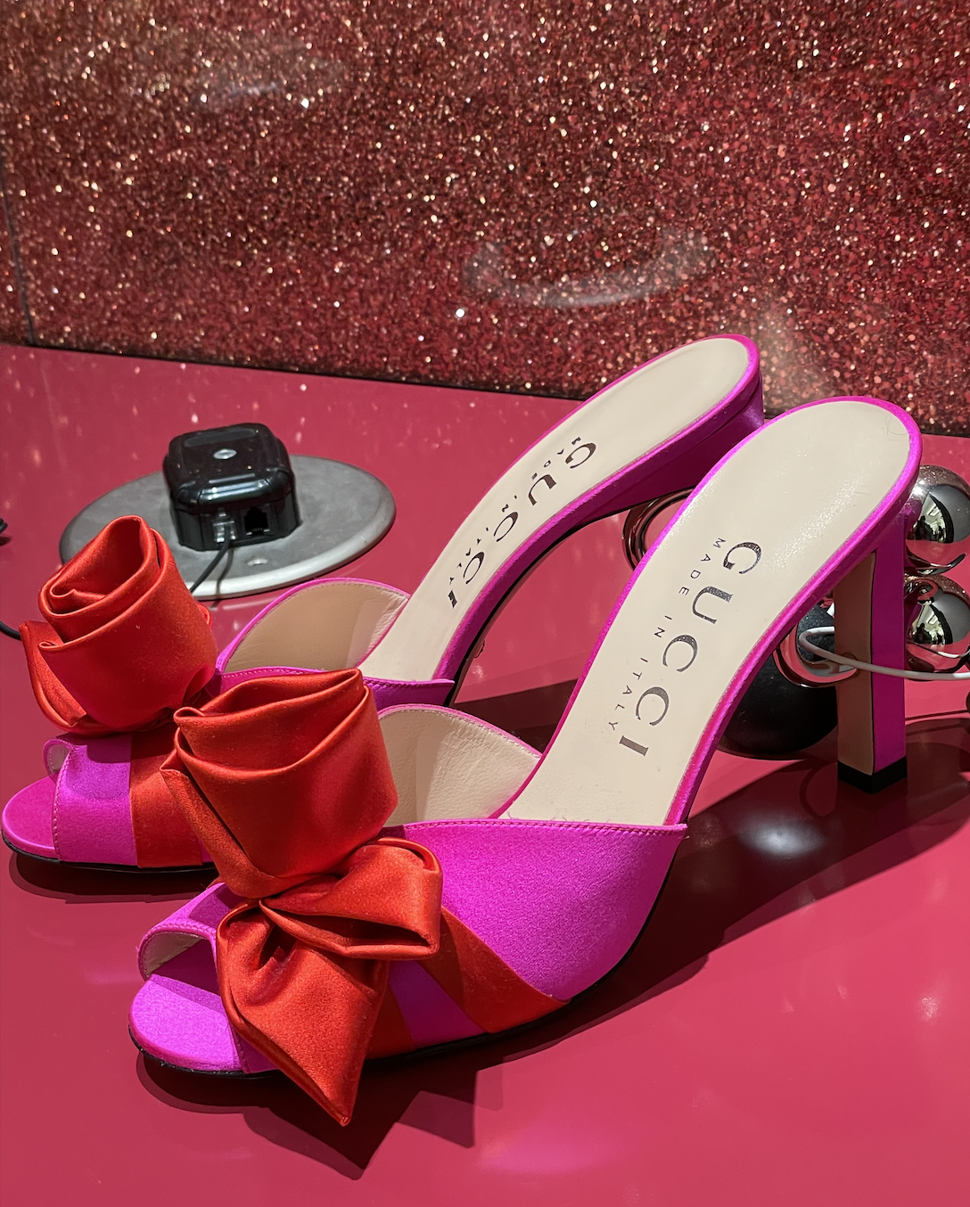 Pink Gucci shoes
