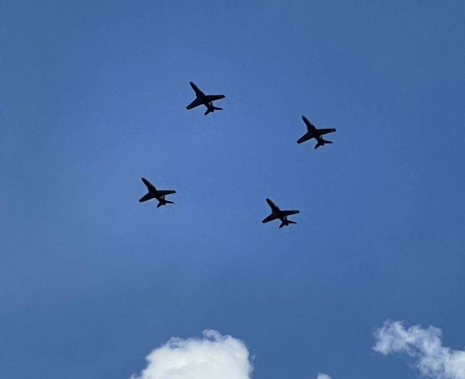 70 planes took part in the flypast