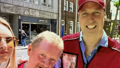 People's Prince Prince William selling Big Issue and helping the Homeless.