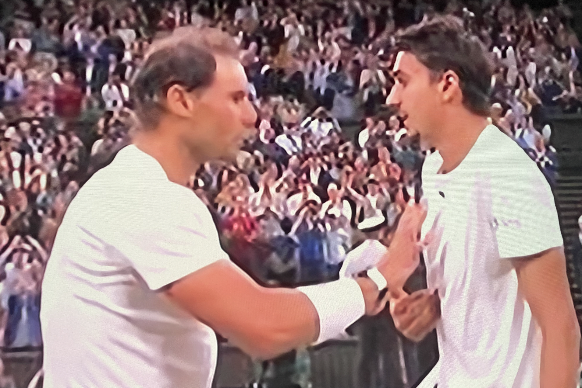 Rafael Nadal consels Italian Lorenzo