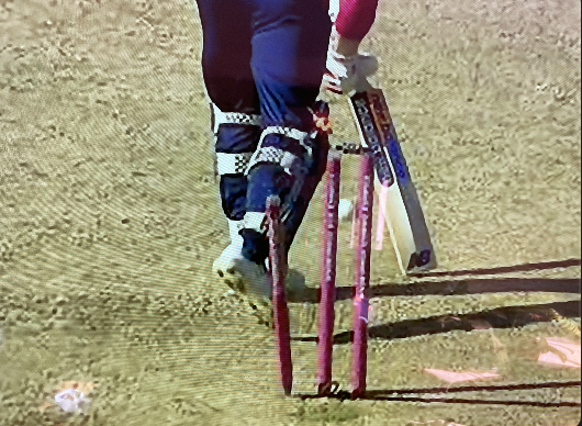 England's last wicket to fall.