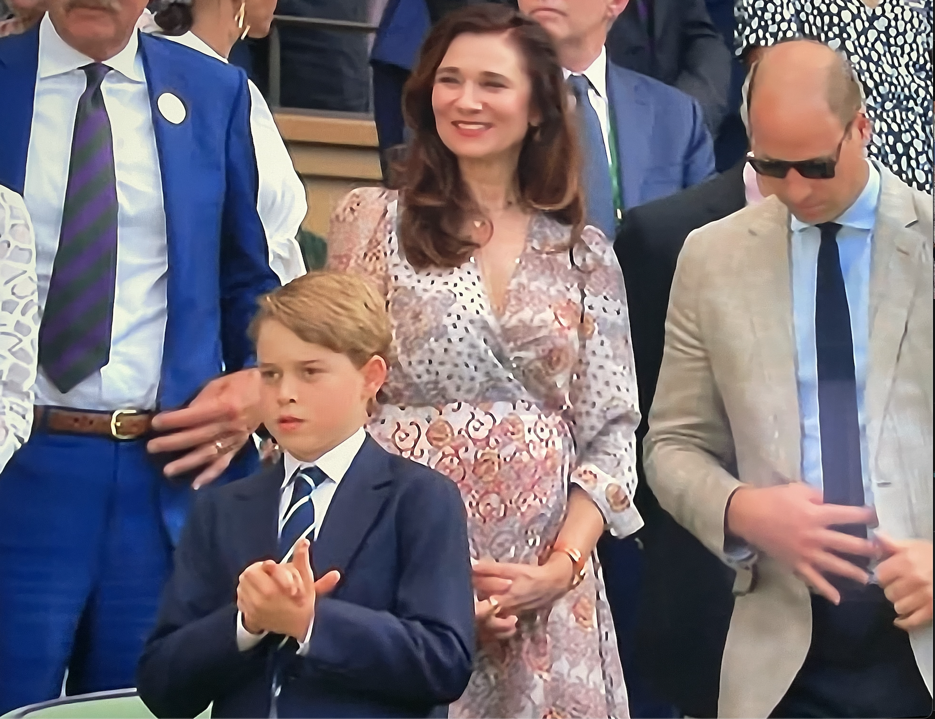 Royals applauding Djokovic