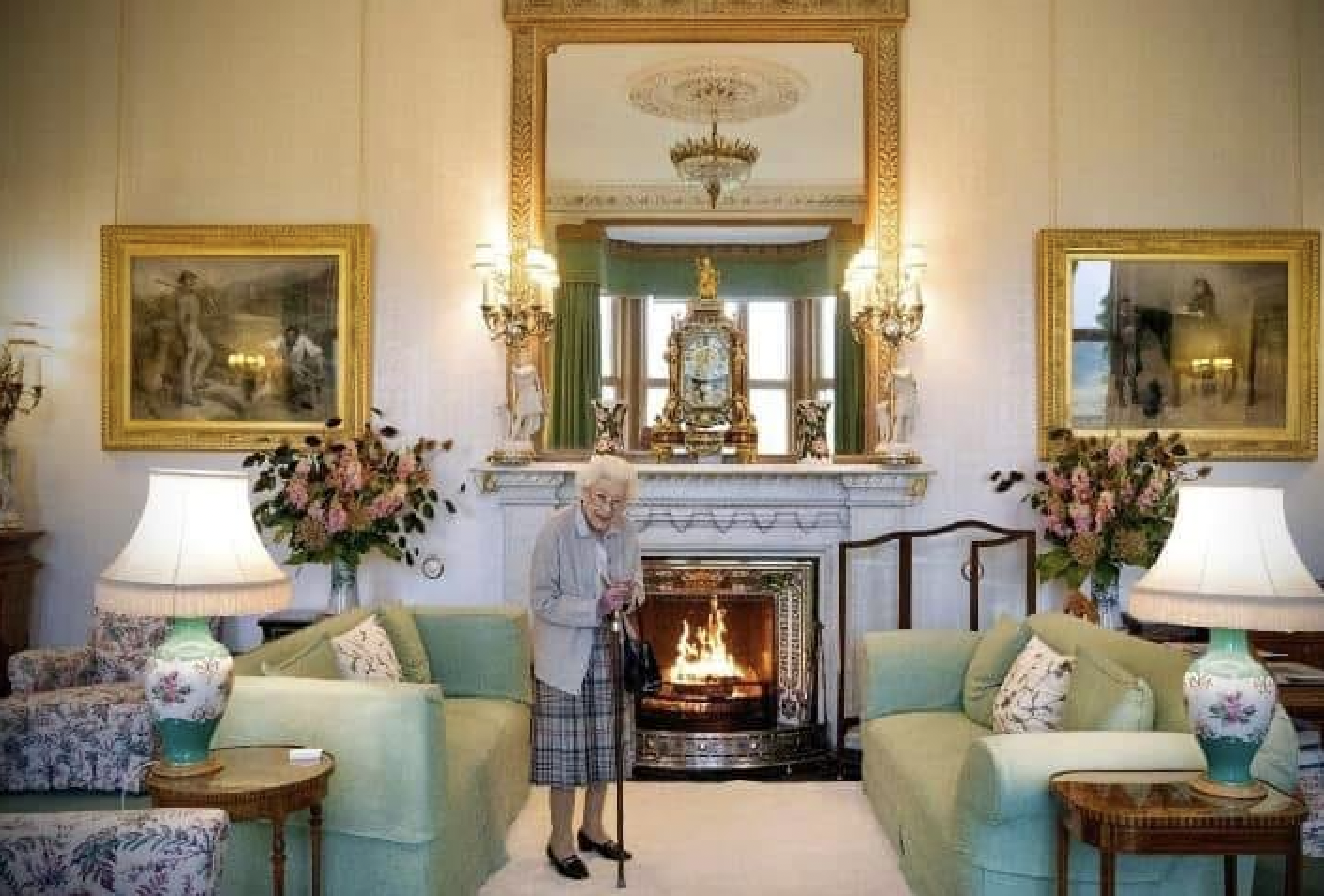 The last offical engagement of the Queen at Balmoral.
