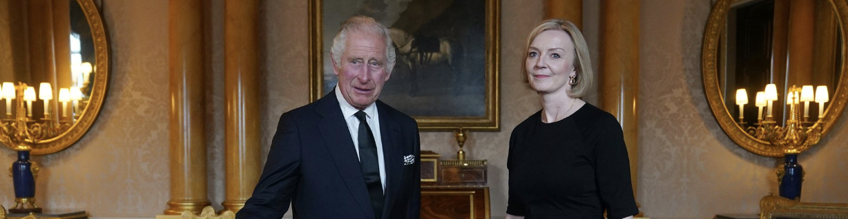 King Charles III and Liz Truss. Prime Minister