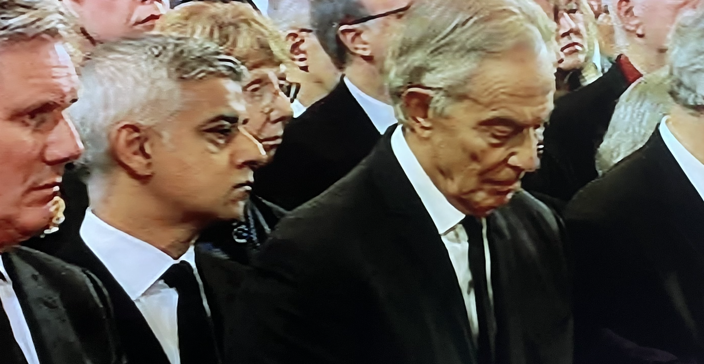 London mayor Sadiq Khan and former prime minister Tony Blair.