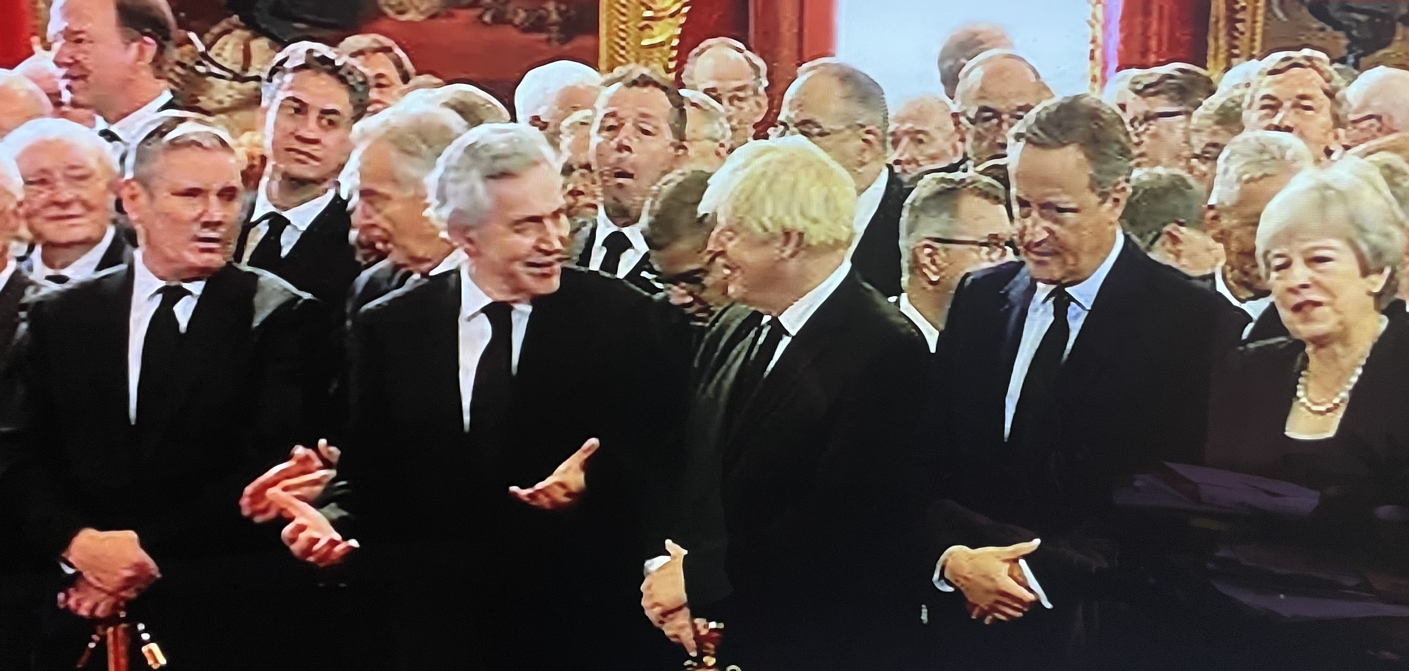 Former prime ministers Gordon Brown and Boris Johnson