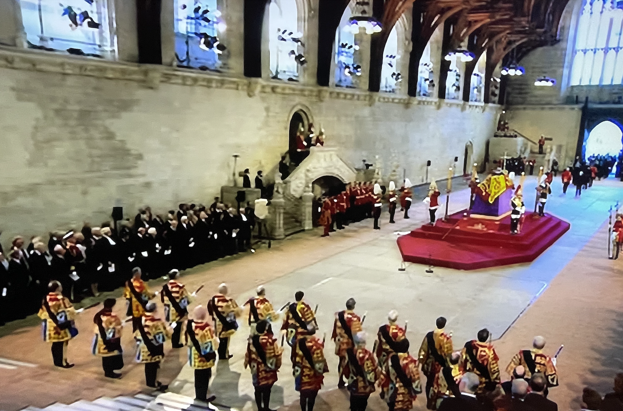 Queen Elizabeth lies in state at Westminster Hall