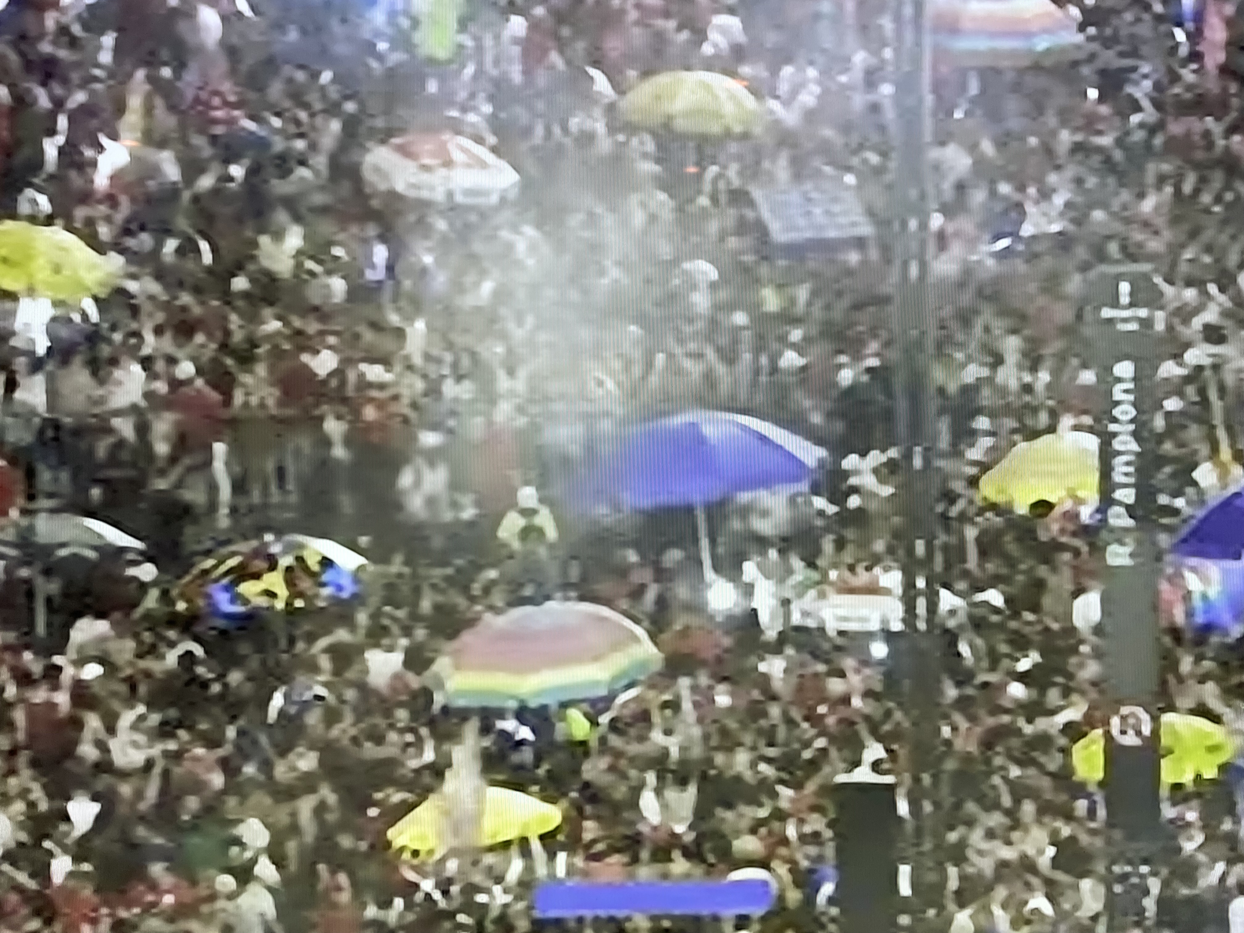 Jubliant Lula supporters at Sao Paulo